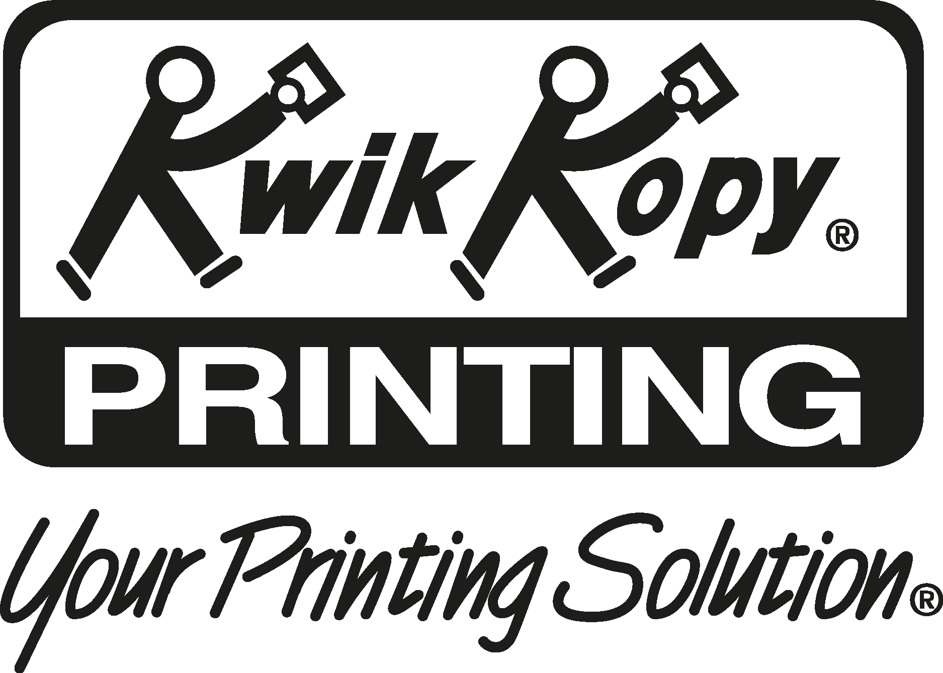 Kwik Kopy Black Logo Vector Logo